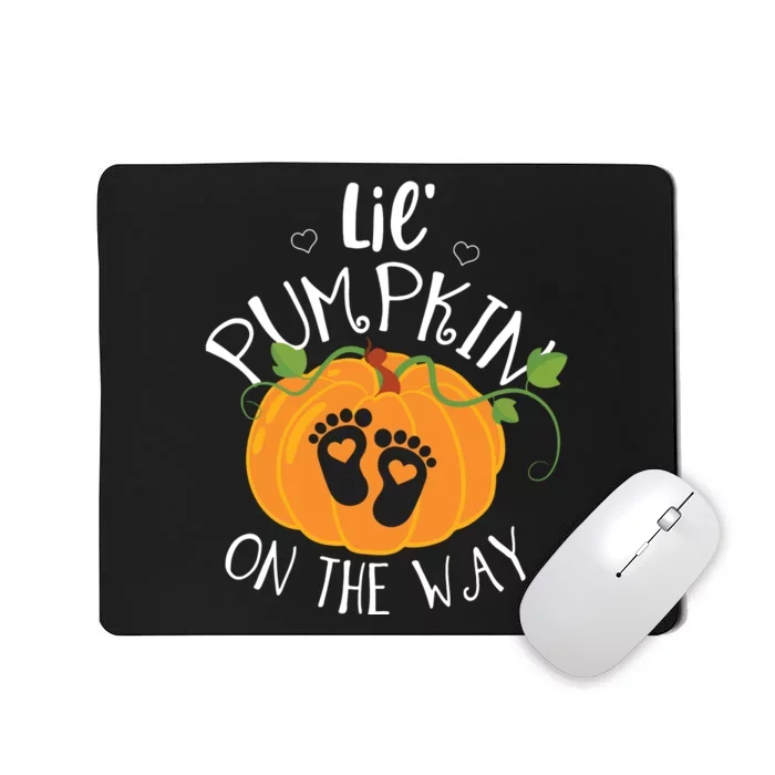 Halloween Pregnancy Shirts Mom To Be Lil Pumpkin On The Way Mousepad