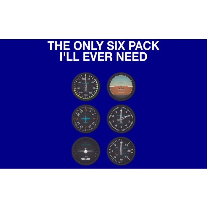 Hilarious Pilot Six Pack Great Gift Bumper Sticker