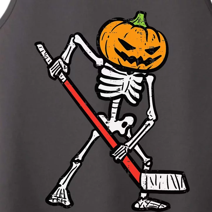 Halloween Pumpkin Skeleton Ice Hockey Costume Performance Tank