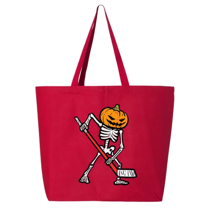 Halloween Pumpkin Skeleton Ice Hockey Costume 25L Jumbo Tote