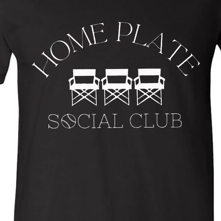 Home Plate Social Club V-Neck T-Shirt