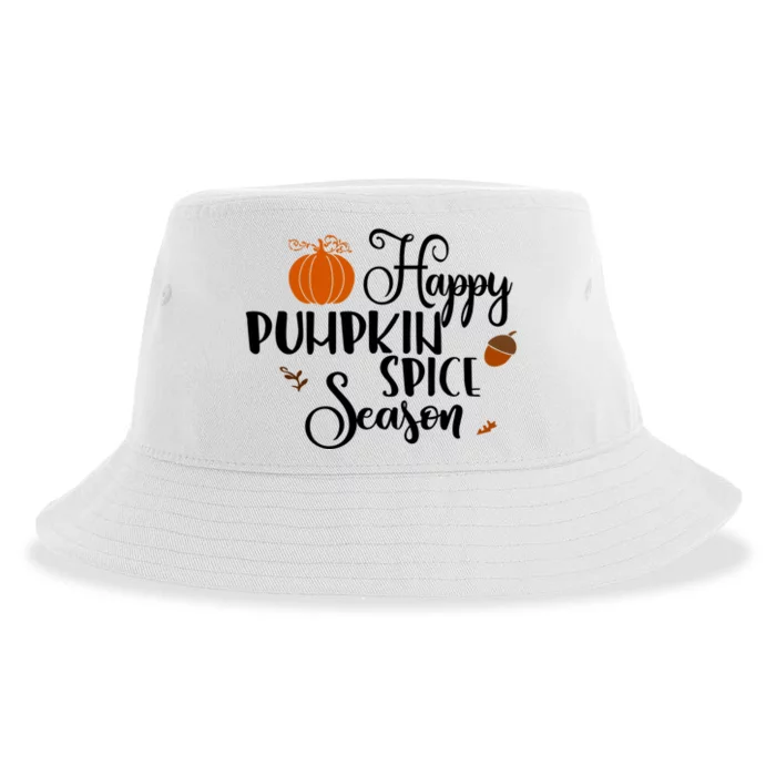 Happy Pumpkin Spice Season Sustainable Bucket Hat