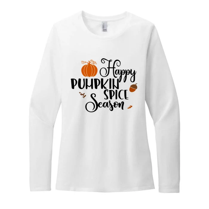 Happy Pumpkin Spice Season Womens CVC Long Sleeve Shirt