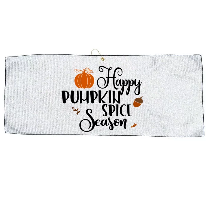 Happy Pumpkin Spice Season Large Microfiber Waffle Golf Towel