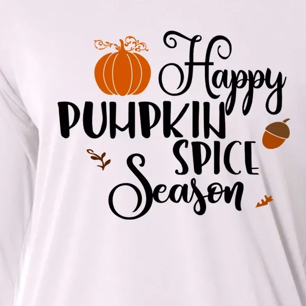 Happy Pumpkin Spice Season Cooling Performance Long Sleeve Crew