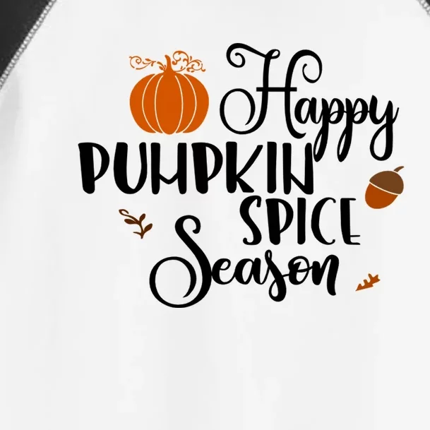 Happy Pumpkin Spice Season Toddler Fine Jersey T-Shirt