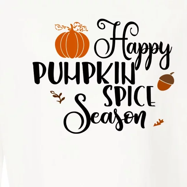 Happy Pumpkin Spice Season Cropped Pullover Crew