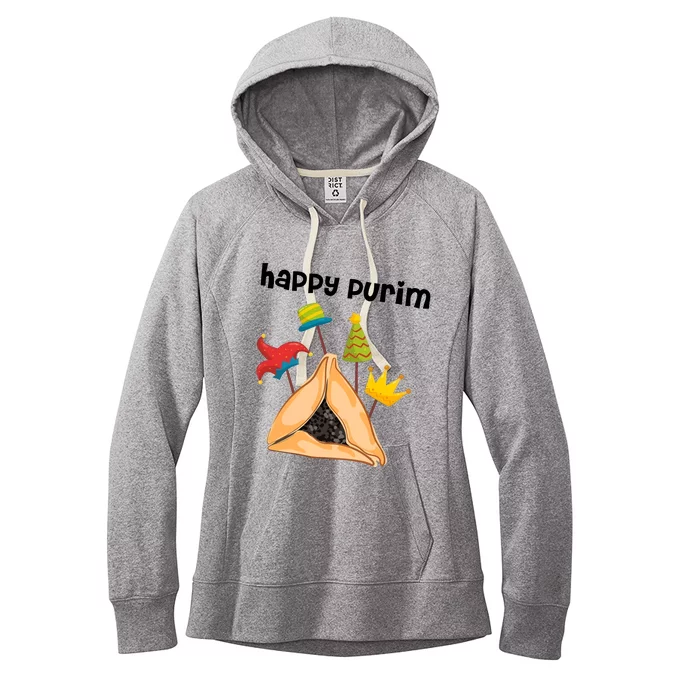 Happy Purim Tu Bishvat Hamantaschen Women's Fleece Hoodie