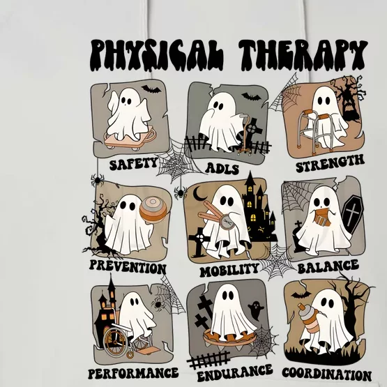 Halloween Physical Therapy Pt Ghosts Performance Fleece Hoodie