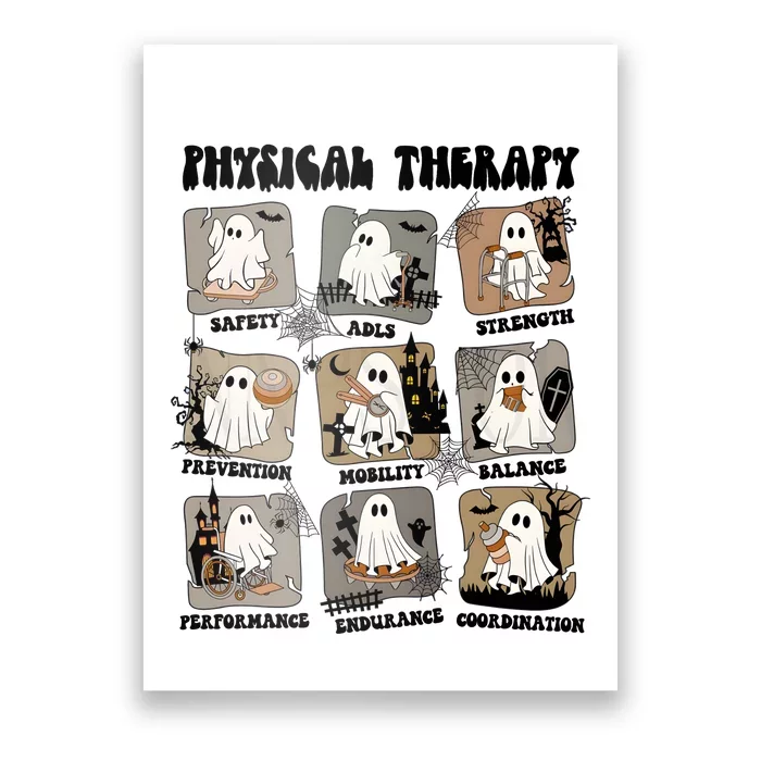 Halloween Physical Therapy Pt Ghosts Poster