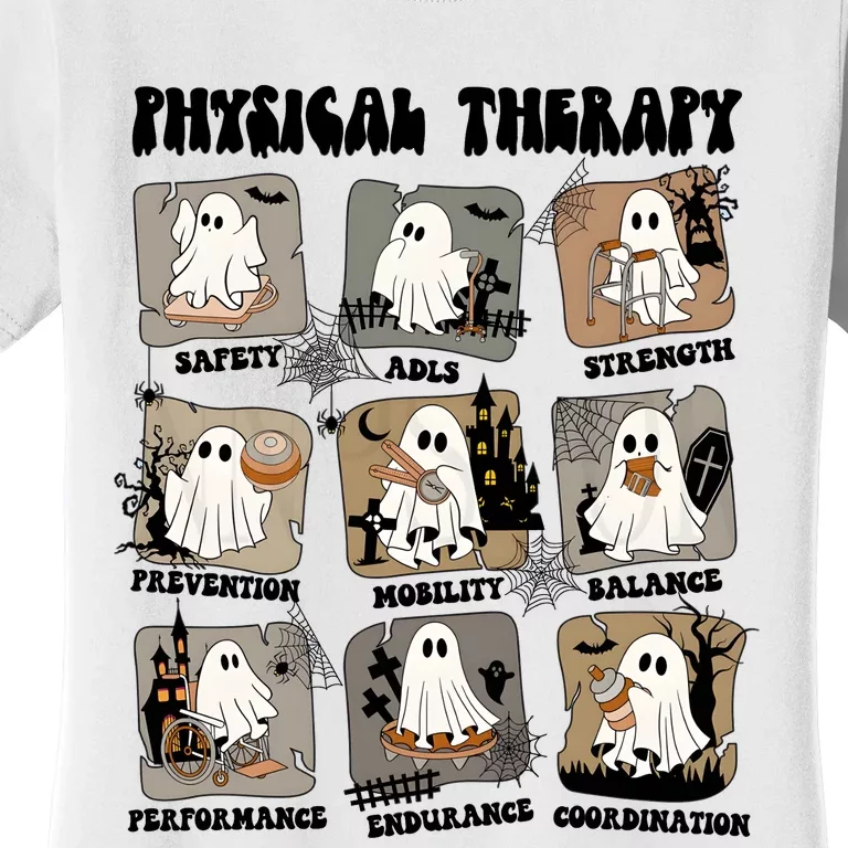 Halloween Physical Therapy Pt Ghosts Women's T-Shirt