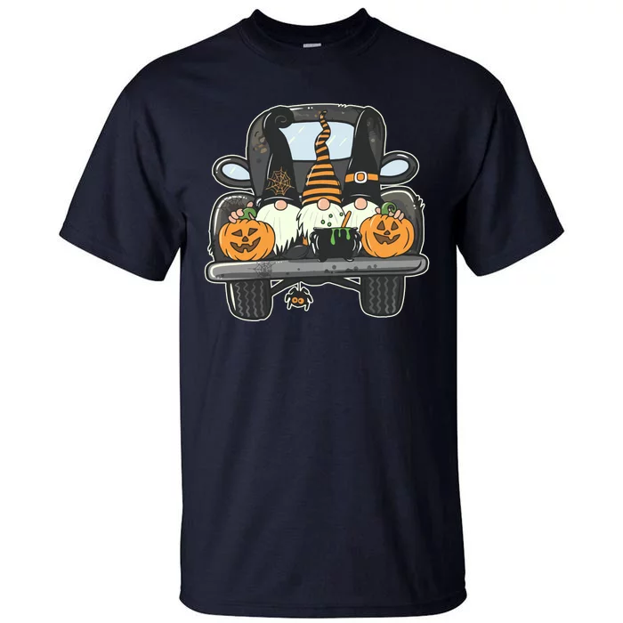 Halloween Pickup Truck Gnomes Tall T-Shirt