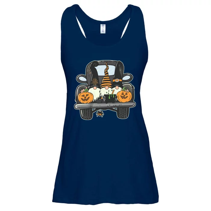 Halloween Pickup Truck Gnomes Ladies Essential Flowy Tank