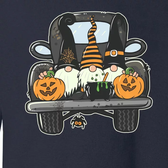 Halloween Pickup Truck Gnomes Toddler Sweatshirt