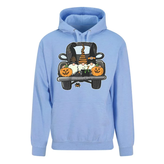 Halloween Pickup Truck Gnomes Unisex Surf Hoodie