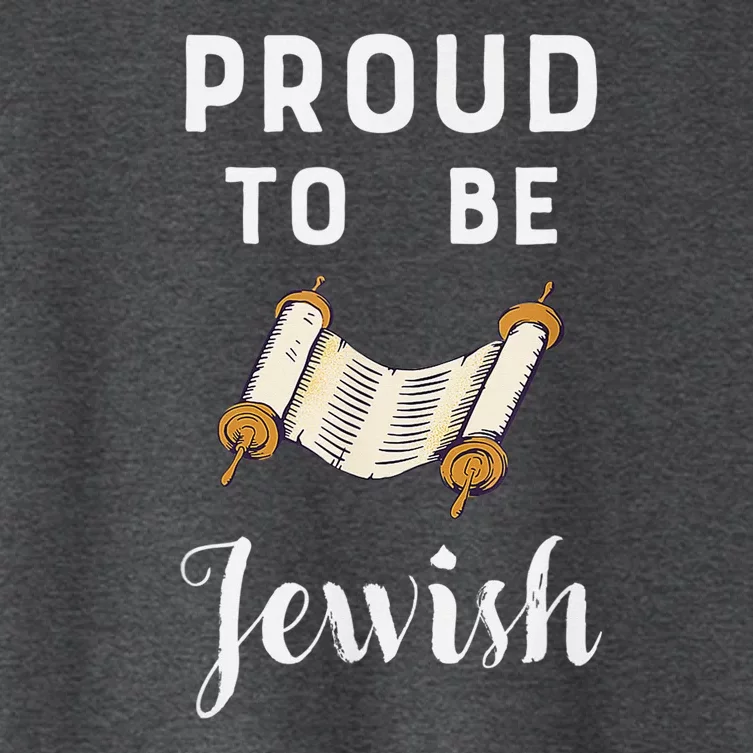 Hanukkah Proud To Be Jewish I Hebrew Jew Jewish Women's Crop Top Tee