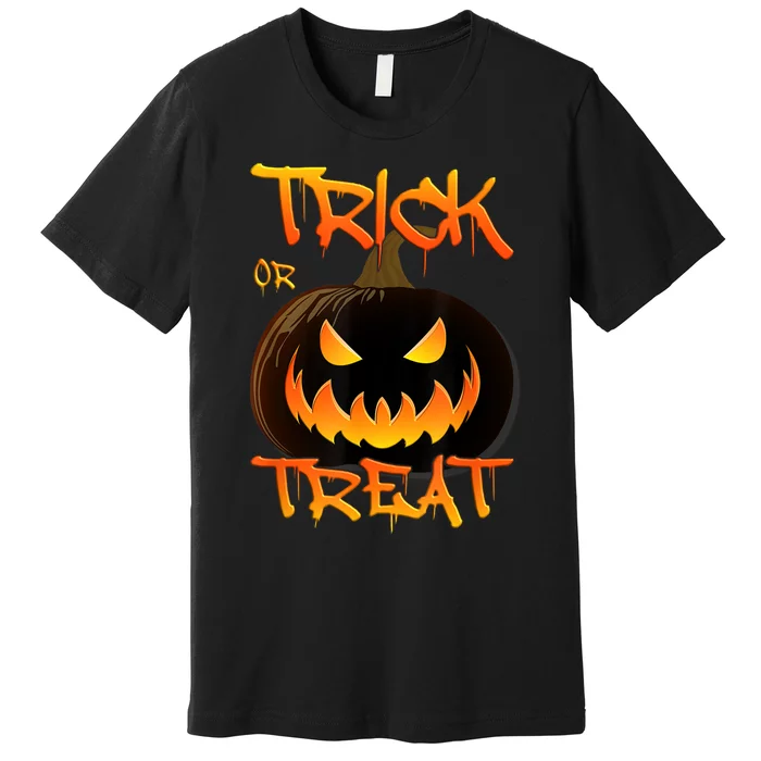 Halloween Pumpkin Trick Or Treat Costume Fancy Dress Premium T-Shirt