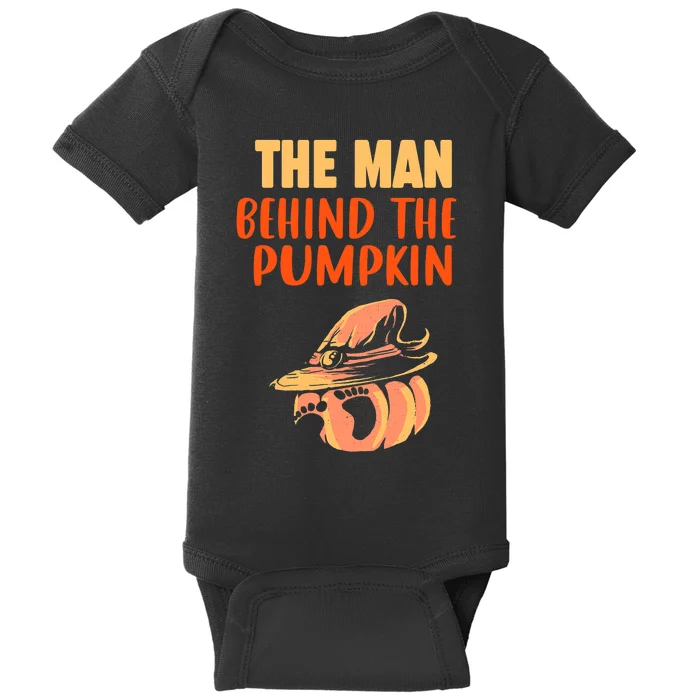 Halloween Pregnancy The Man Behind The Pumpkin Baby Dad Soon Baby Bodysuit