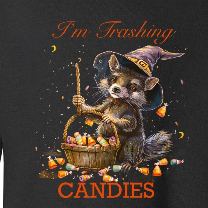 Halloween Pumpkin Trick And Treats Toddler Sweatshirt