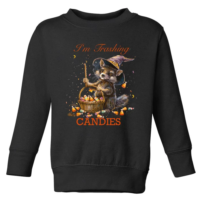 Halloween Pumpkin Trick And Treats Toddler Sweatshirt