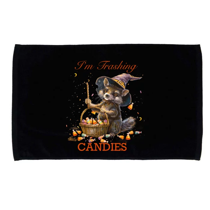 Halloween Pumpkin Trick And Treats Microfiber Hand Towel