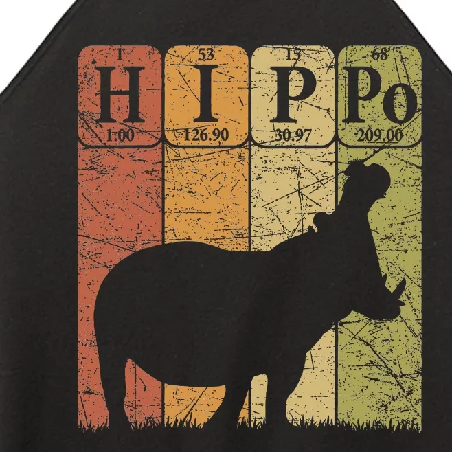 Hippo Periodic Table Elements Hippo Lover Hippopotamus Retro Women’s Perfect Tri Rocker Tank