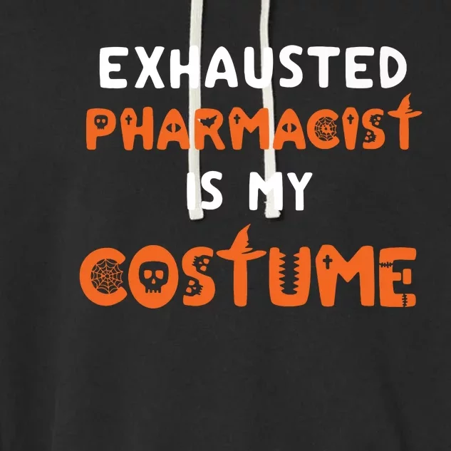 Halloween Pharmacy Team Humor Pharmacist Costume Funny Premium Garment-Dyed Fleece Hoodie