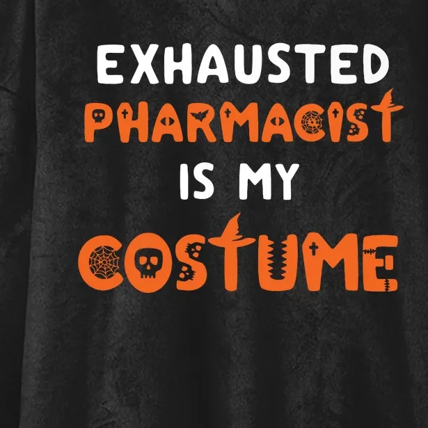 Halloween Pharmacy Team Humor Pharmacist Costume Funny Premium Hooded Wearable Blanket