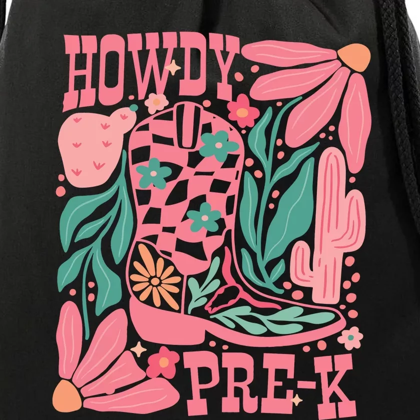 Howdy Prek Teacher Life School Drawstring Bag