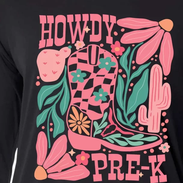 Howdy Prek Teacher Life School Cooling Performance Long Sleeve Crew