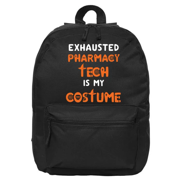 Halloween Pharmacy Tech Humor Pharmacist Costume Funny 16 in Basic Backpack