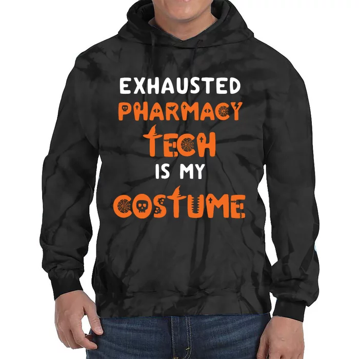 Halloween Pharmacy Tech Humor Pharmacist Costume Funny Tie Dye Hoodie