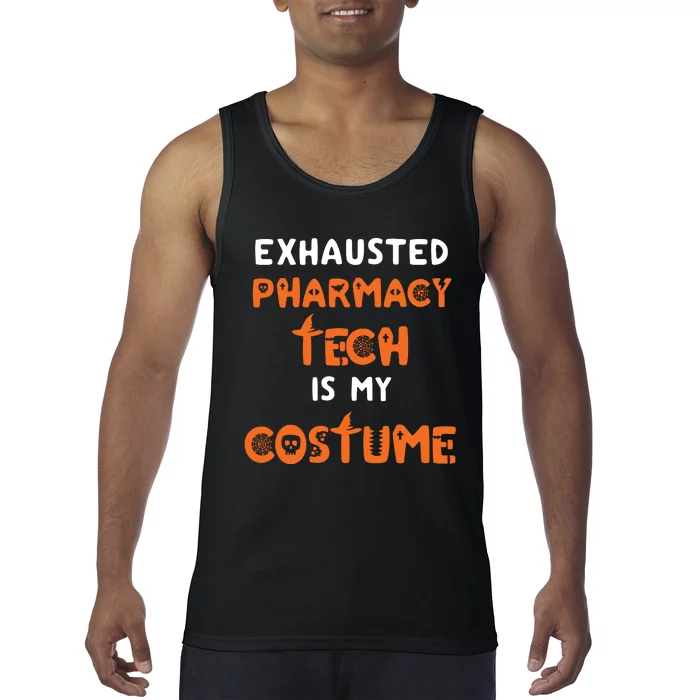 Halloween Pharmacy Tech Humor Pharmacist Costume Funny Tank Top