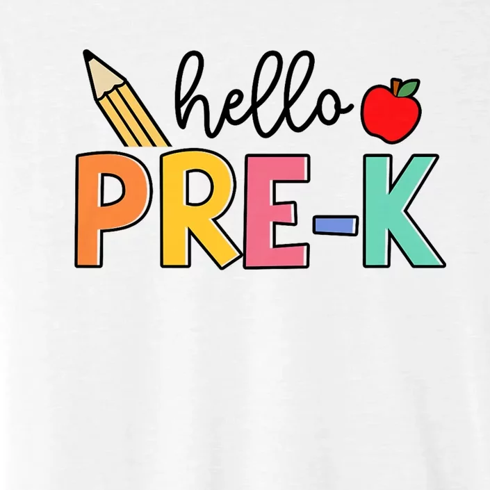 Hello Preschool Team Prek Back To School Teacher ChromaSoft Performance T-Shirt