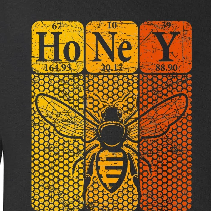 Honey Periodic Table Elements Beekeeper Retro Apiarist Toddler Sweatshirt