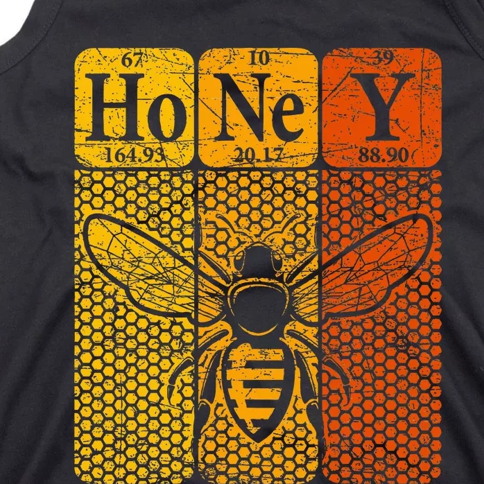 Honey Periodic Table Elements Beekeeper Retro Apiarist Tank Top