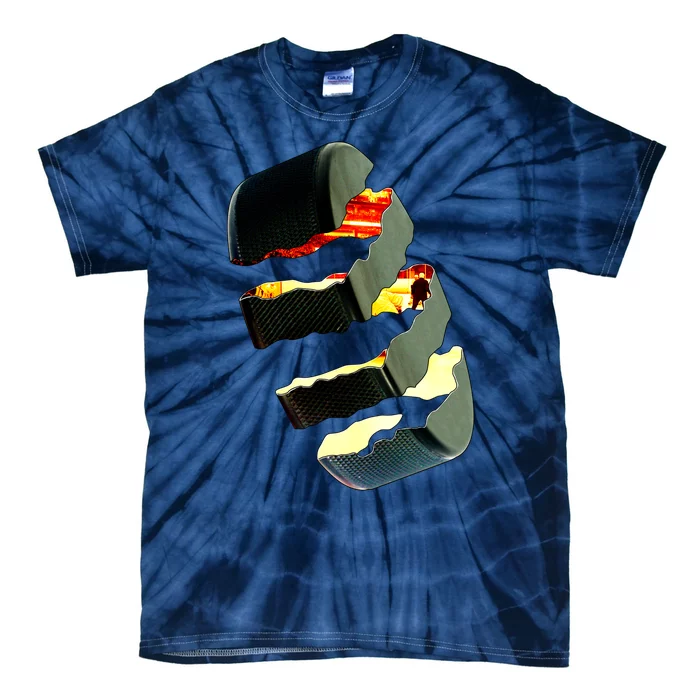 Hockey Puck Tear Tie-Dye T-Shirt