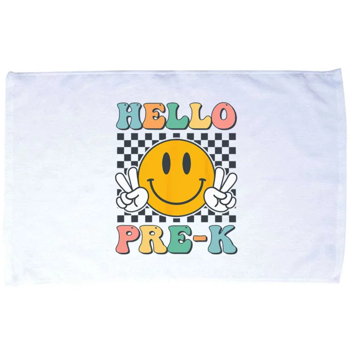 Hello PreK Teachers Smile Team Pre K Back to School Microfiber Hand Towel