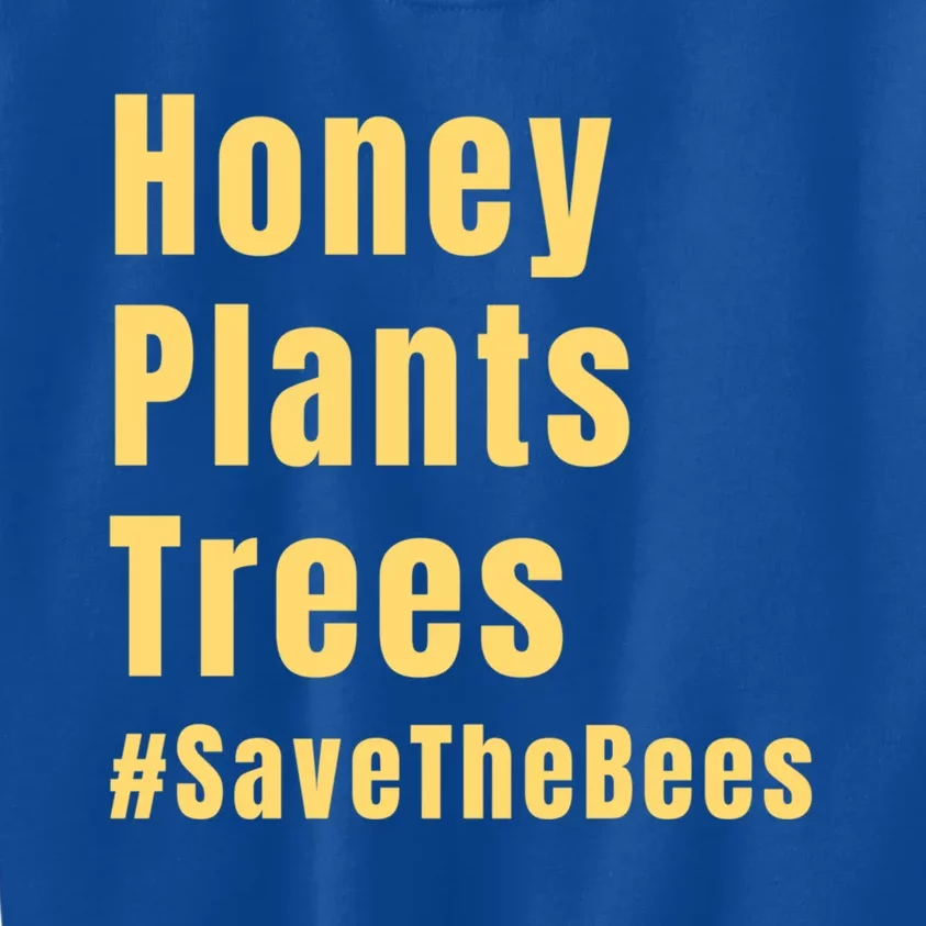 Honey Plants Trees Save The Bees Beekeeper Bee Lovers Cool Gift Kids Sweatshirt