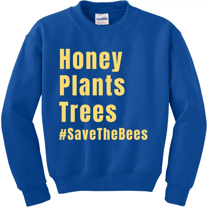 Honey Plants Trees Save The Bees Beekeeper Bee Lovers Cool Gift Kids Sweatshirt