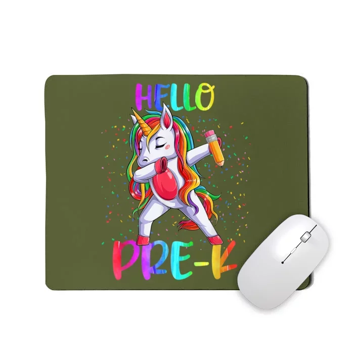 Hello Prek Unicorn Back To School Mousepad