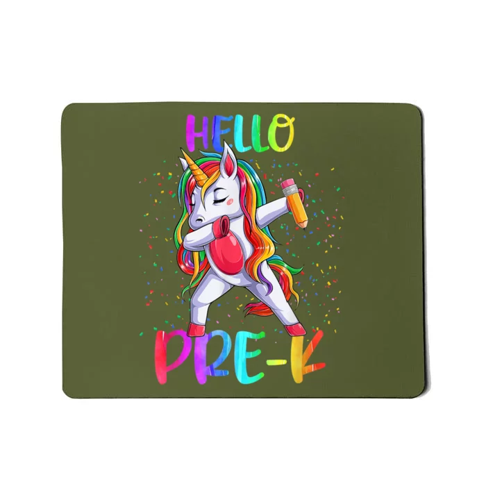 Hello Prek Unicorn Back To School Mousepad