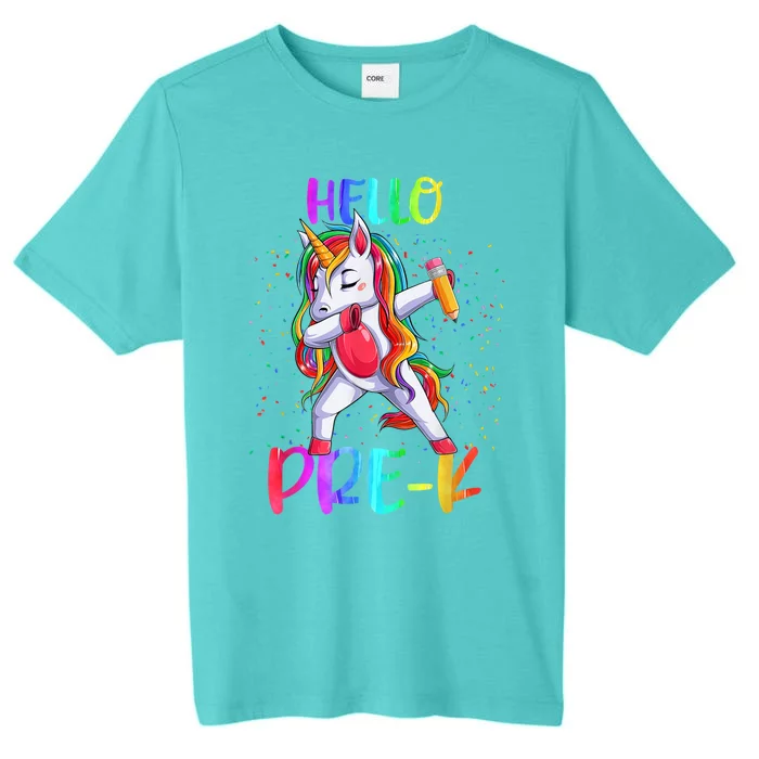 Hello Prek Unicorn Back To School ChromaSoft Performance T-Shirt