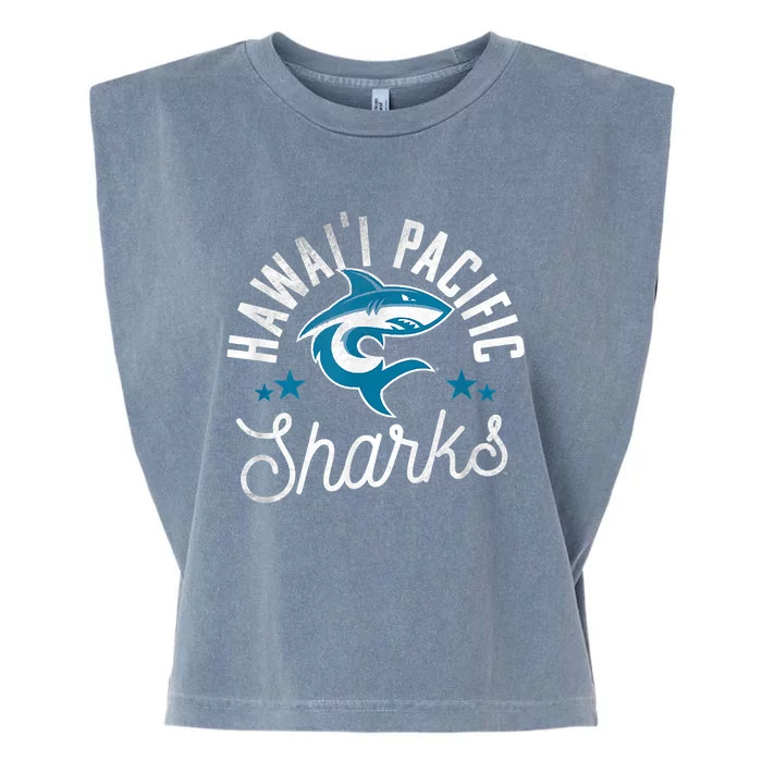 Hawaii Pacific University HPU Sharks Logo Garment-Dyed Women's Muscle Tee