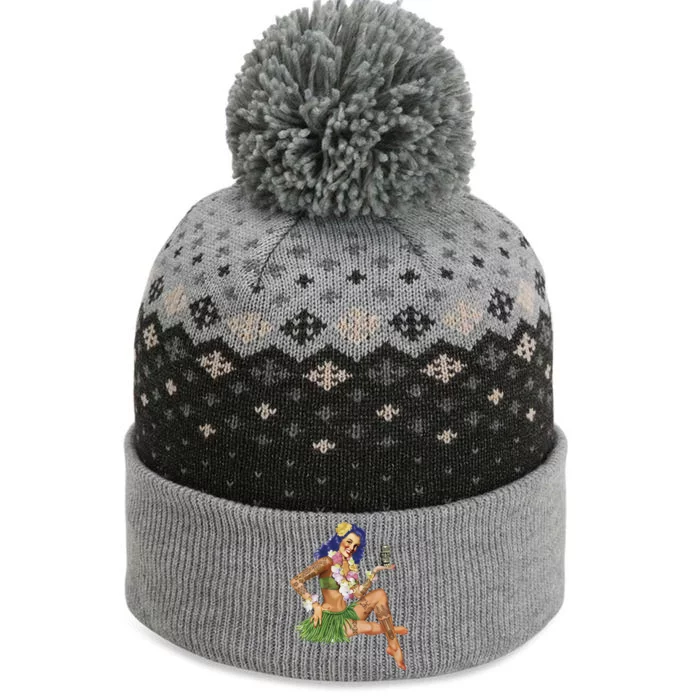 Hawaiian Pin Up The Baniff Cuffed Pom Beanie