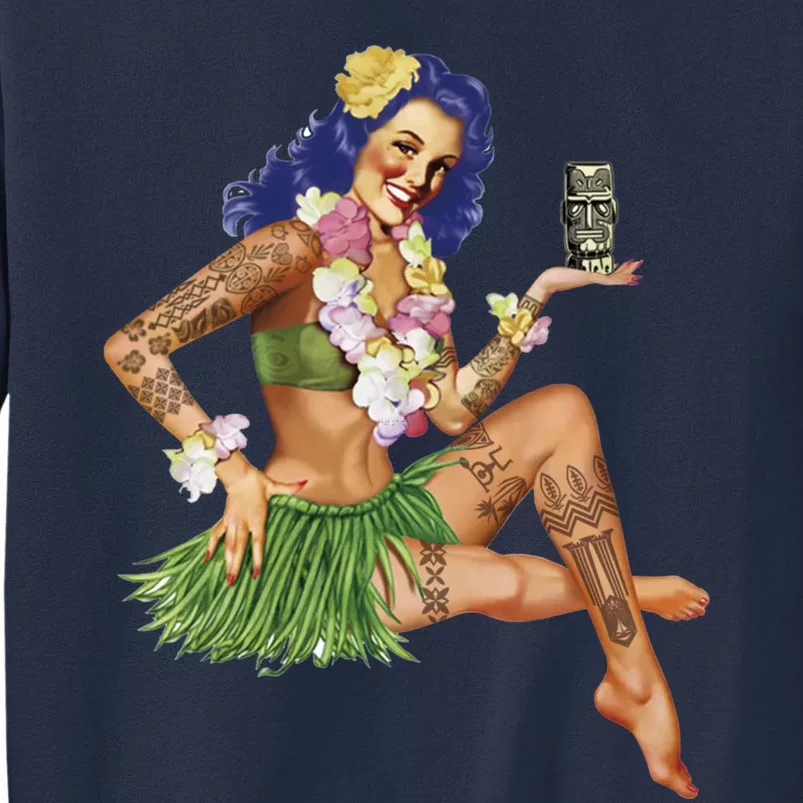 Hawaiian Pin Up Sweatshirt