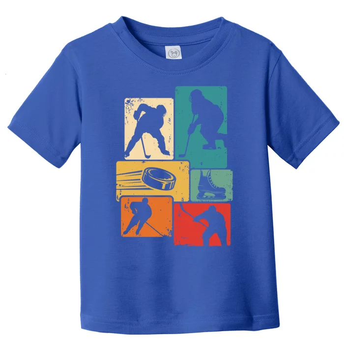 Hockey Player Vintage Ice Hockey Gift Toddler T-Shirt