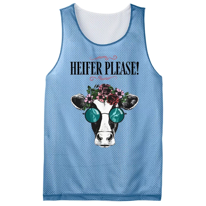 Heifer Please Vintage Country Sayings Heifer Mesh Reversible Basketball Jersey Tank