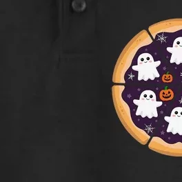 Halloween Pizza With Friendly Ghost Toppings Dry Zone Grid Performance Polo