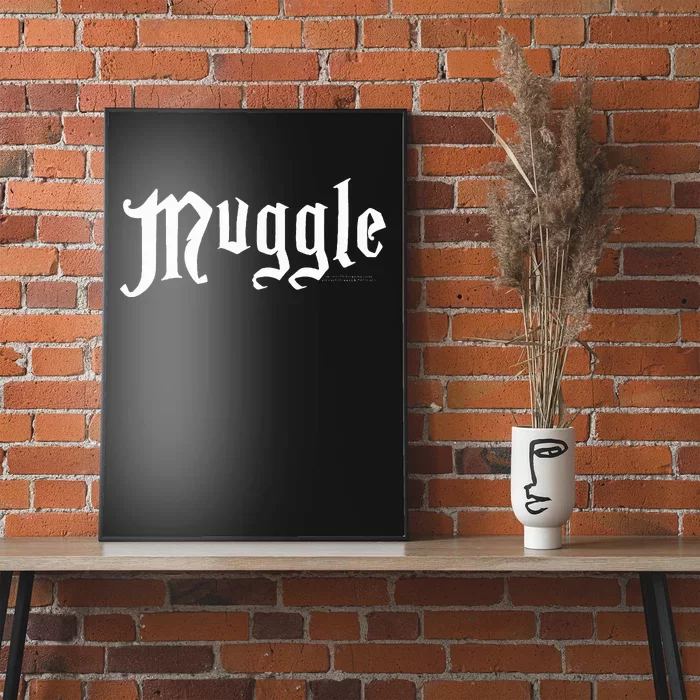 H.A.R.R.Y P.O.T.T.E.R White Muggle Logo Poster